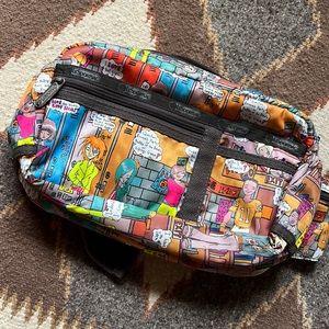 Vintage Oversized LeSportSac Hip bag pouch
